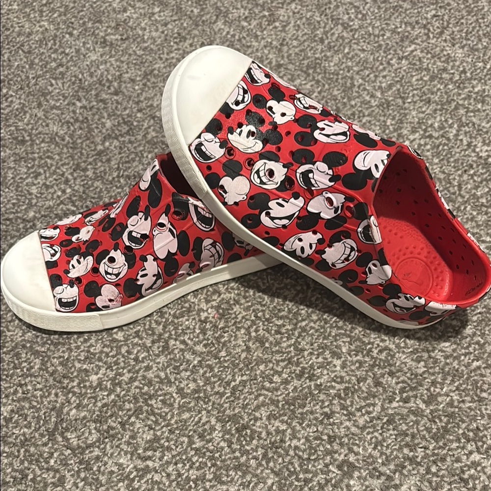 Disney Kids Red Mickey Mouse Shoes